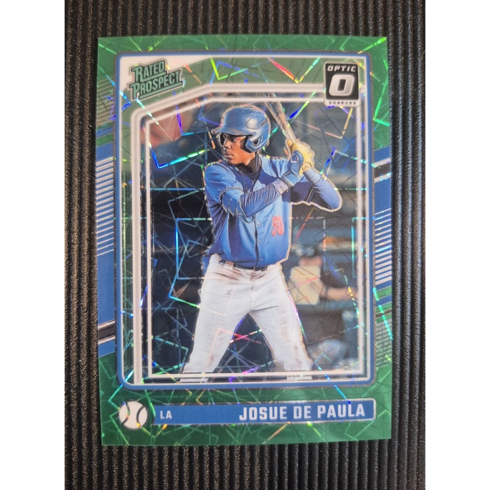 202r Donruss Optic Josue De Paula #113 Teal Velocity /149 Rated Prospect - Picture 3 of 7